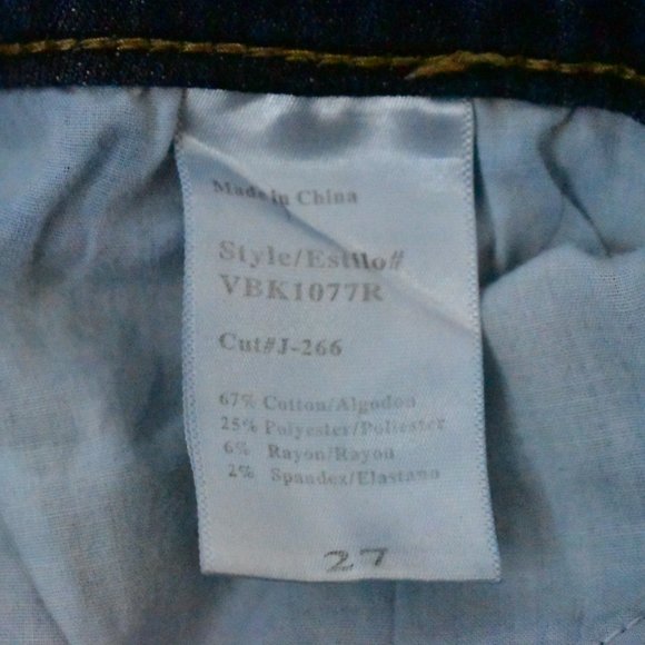 KanCan Jeans Womens 27 Mid Rise Destructed Skinny Distressed Stretch Denim Fray - Picture 14 of 14